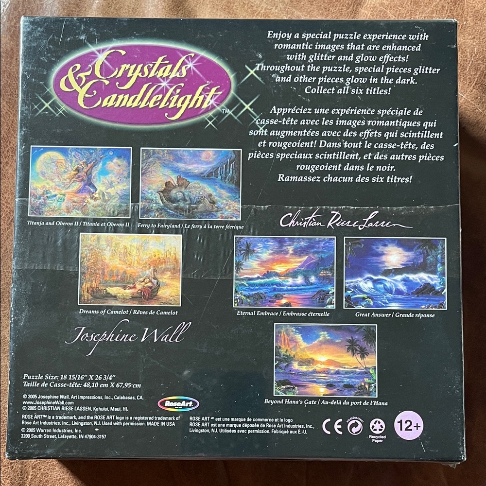 Crystals & Candlelight Glitters & Glows Ferry to Fairyland 750-Piece Puzzle NIB - Picture 2 of 8
